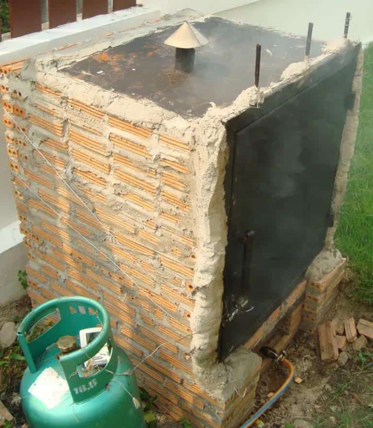 brick bbq smoker